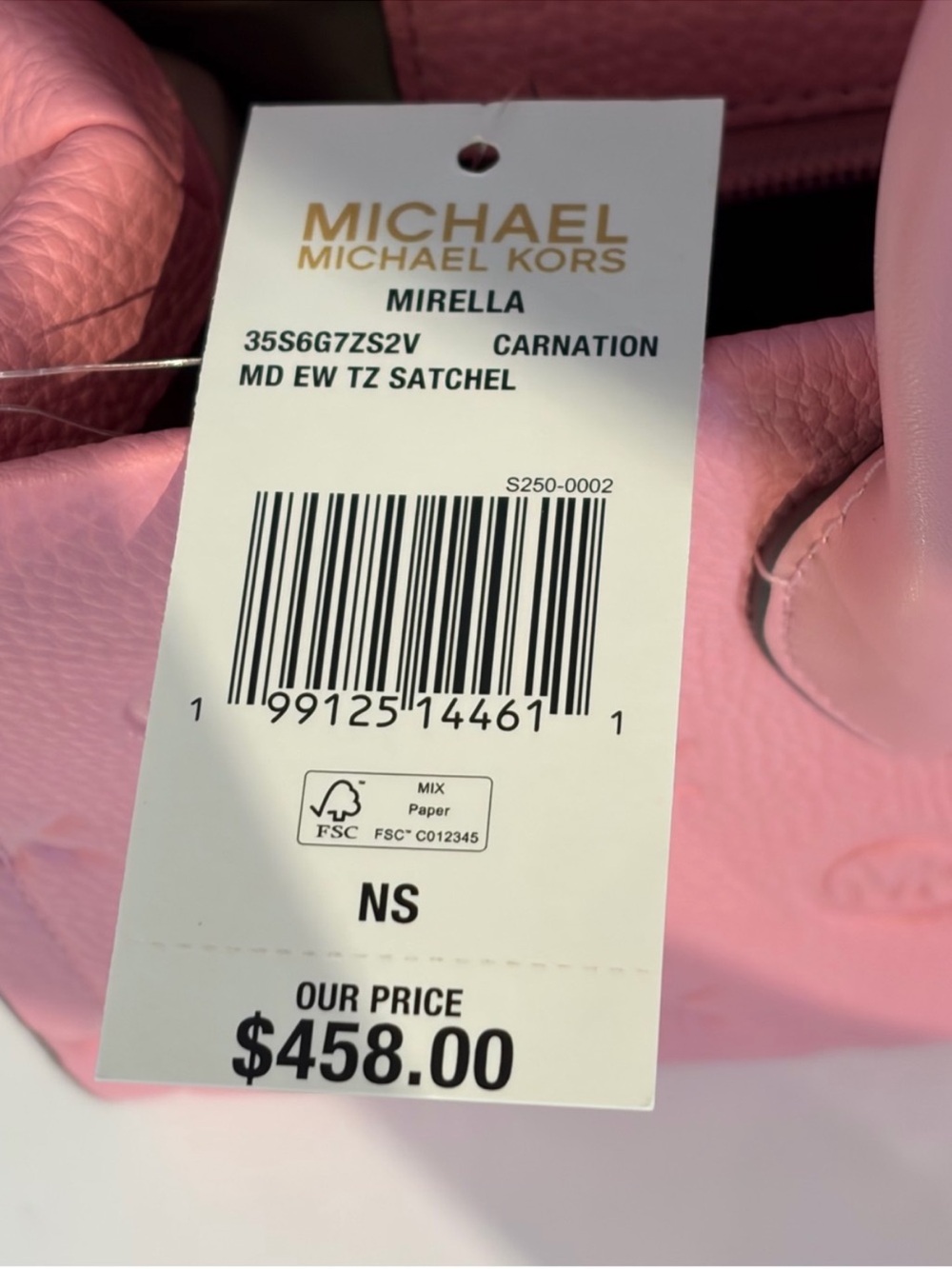 Michael Kors Mirella Medium
Logo Debossed Satchel Crossbody - Picture 11 of 11